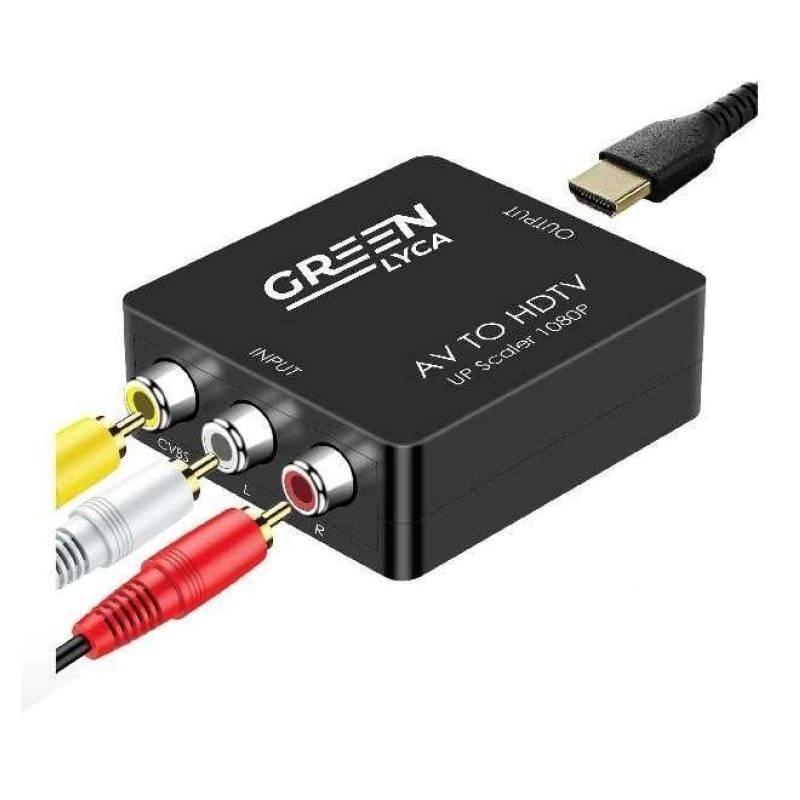 Green-Lyca GL69404 Έξυπνος Μετατροπέας 1080p AV σε HDMI NTSC-PAL