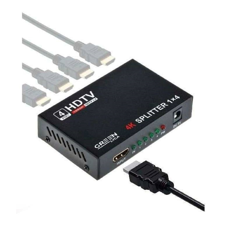Green-Lyca GL69410 4K Διαχωριστής (Splitter) HDMI 1 προς 4
