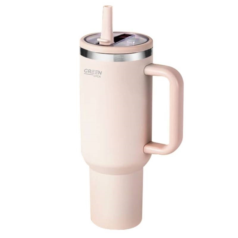 Green-Lyca GL70053 Θερμός από ανοξείδωτο ατσάλι 1200ml - Ροζ