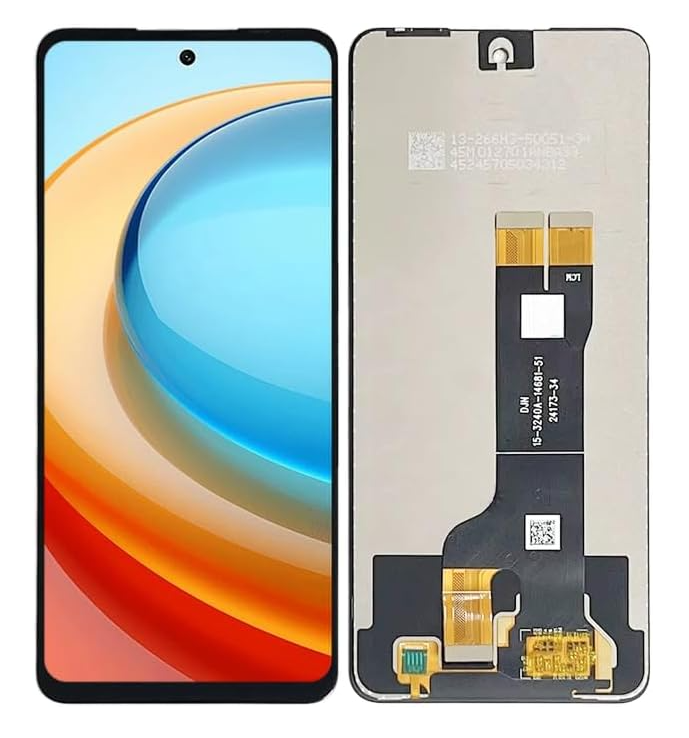 OEM Οθόνη LCD με Μηχανισμό Αφής για ZTE Blade A75 5G - Χρώμα: Μαύρο