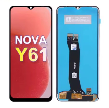 OEM Οθόνη LCD με Μηχανισμό Αφής για Huawei Nova Y61 - Χρώμα: Μαύρο