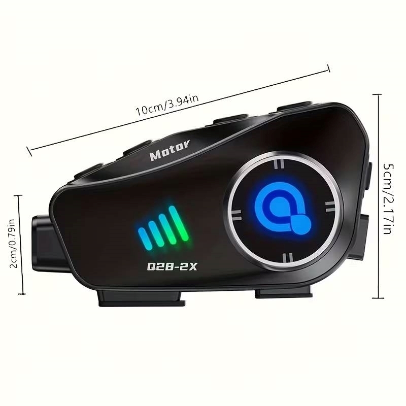 Q28 Video Recorder Ενδοεπικοινωνία Μονή για Κράνος Μηχανής με Bluetooth