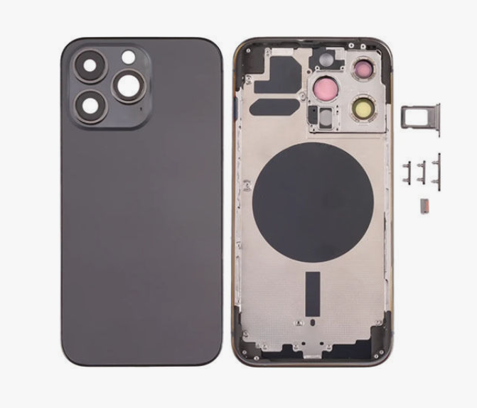 Πίσω Καπάκι με Πλαίσιο (housing) για Apple iPhone 13 Pro - Χρώμα: Μαύρο