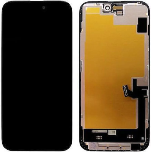 Soft OLED Full HD IC Οθόνη LCD με Μηχανισμό Αφής για iPhone 15 Plus - Χρώμα: Μαύρο