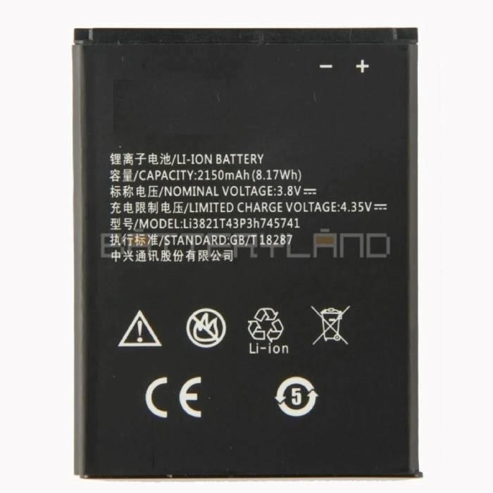 Συμβατή μπαταρία Li3821T43P3h785439 για Κινητών ZTE Blade L8, 3.8V, 2000 mAh