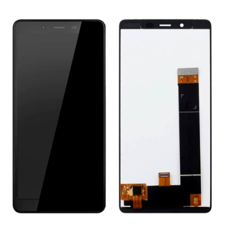 Refurbished OCG Org Change glass Οθόνη LCD με Μηχανισμό Αφής για Nokia 1 PLUS - Χρώμα: Μαύρο