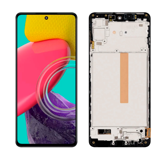 OLED Full HD Οθόνη LCD με Μηχανισμό Αφής και Πλαίσιο για Samsung Galaxy M53 SM-M536B - Χρώμα: Μαύρο