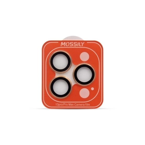 Tζαμάκι Προστασίας Πίσω Κάμερας Mossily HD Camera Glass για iPhone 13 Pro/ 13 Pro Max - Χρυσός
