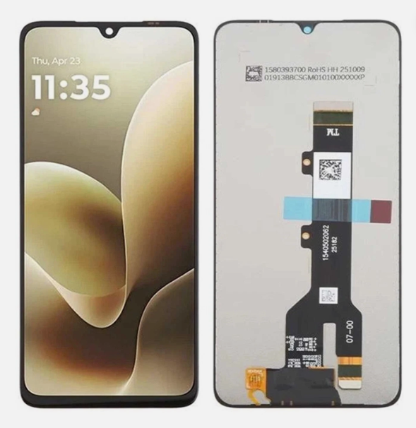 OEM Οθόνη LCD με Μηχανισμό Αφής για Motorola Moto G06 / G06 Power - Χρώμα: Μαύρο