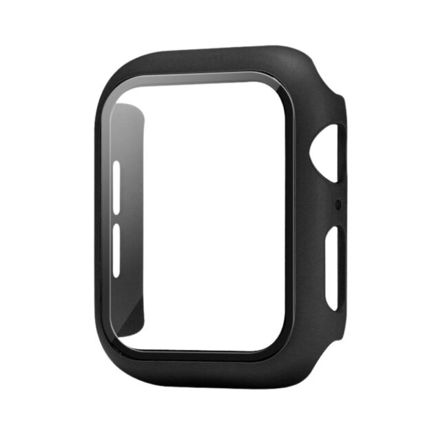 Θήκη Ρολογιού με Tempered Glass Mossily για Apple Watch 45mm - Χρώμα: Μαύρο