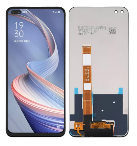 OEM Οθόνη LCD με Μηχανισμό Αφής για Realme 6 Pro - Χρώμα: Μαύρο