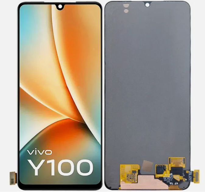 OEM Οθόνη LCD με Μηχανισμό Αφής για Vivo Y100 5G - Χρώμα: Μαύρο