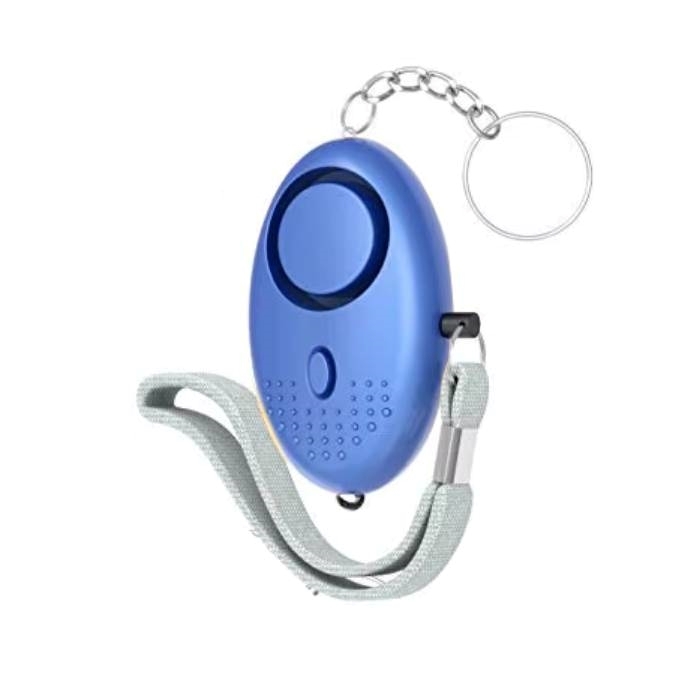 130DB Siren Song LED Portable Emergency SOS Security Self Defense Alarm Keychain Personal Alarm for Women Children Elders - Μπλε