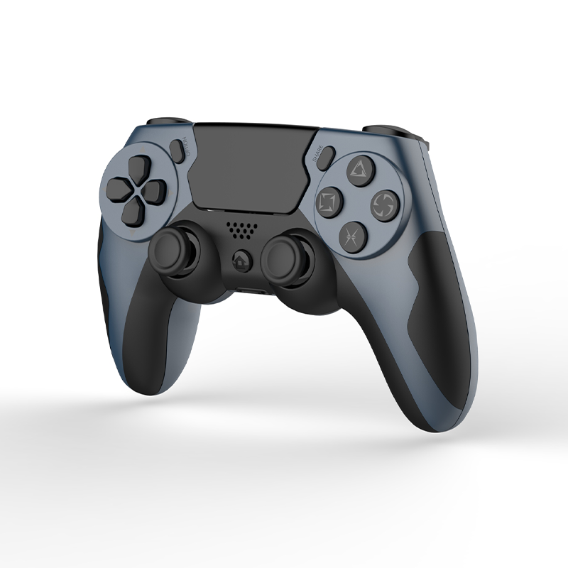 GAMINJA Source Factory Game Controller for PS4 with Double Vibration Bluetooth Hall Effect Joystick 6-axis Gyro Gamepad OEM/ODM - BLACK