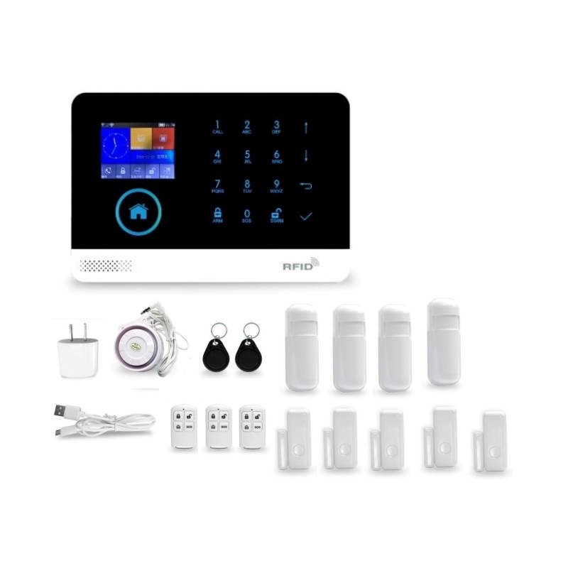 Daytech TA01 Tuya Smart Home Security System with Wi-Fi GSM Motion Sensor Adjustable Volume App Alarm for Home/Factory/Warehouse