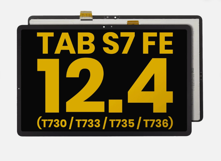 Refurbished OCG Org Change glass Οθόνη LCD με Μηχανισμό Αφής για Samsung Galaxy S7 FE Wi-Fi T730 -T733 /S7 FE 5G T736B- Χρώμα: Μαύρο