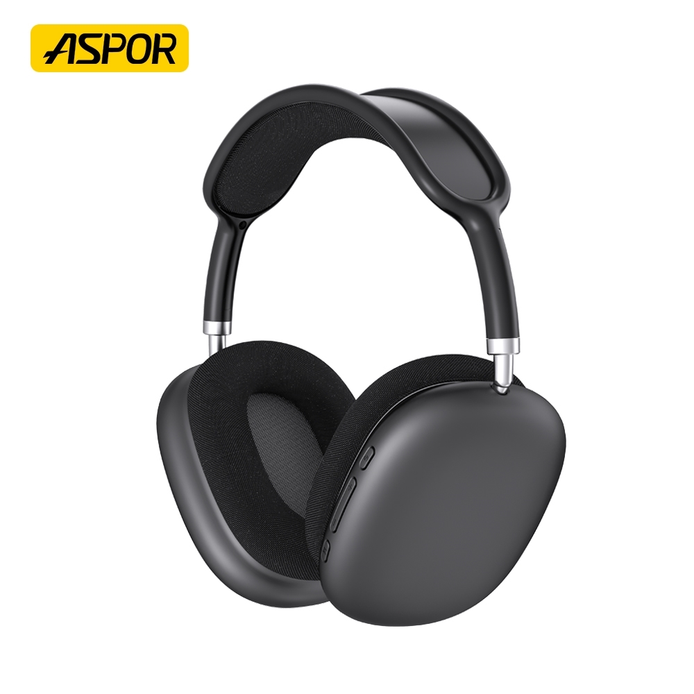 Aspor A618 Ασύρματα Ακουστικά On Ear με 300 ώρες Λειτουργίας και Quick Charge - Μαύρο