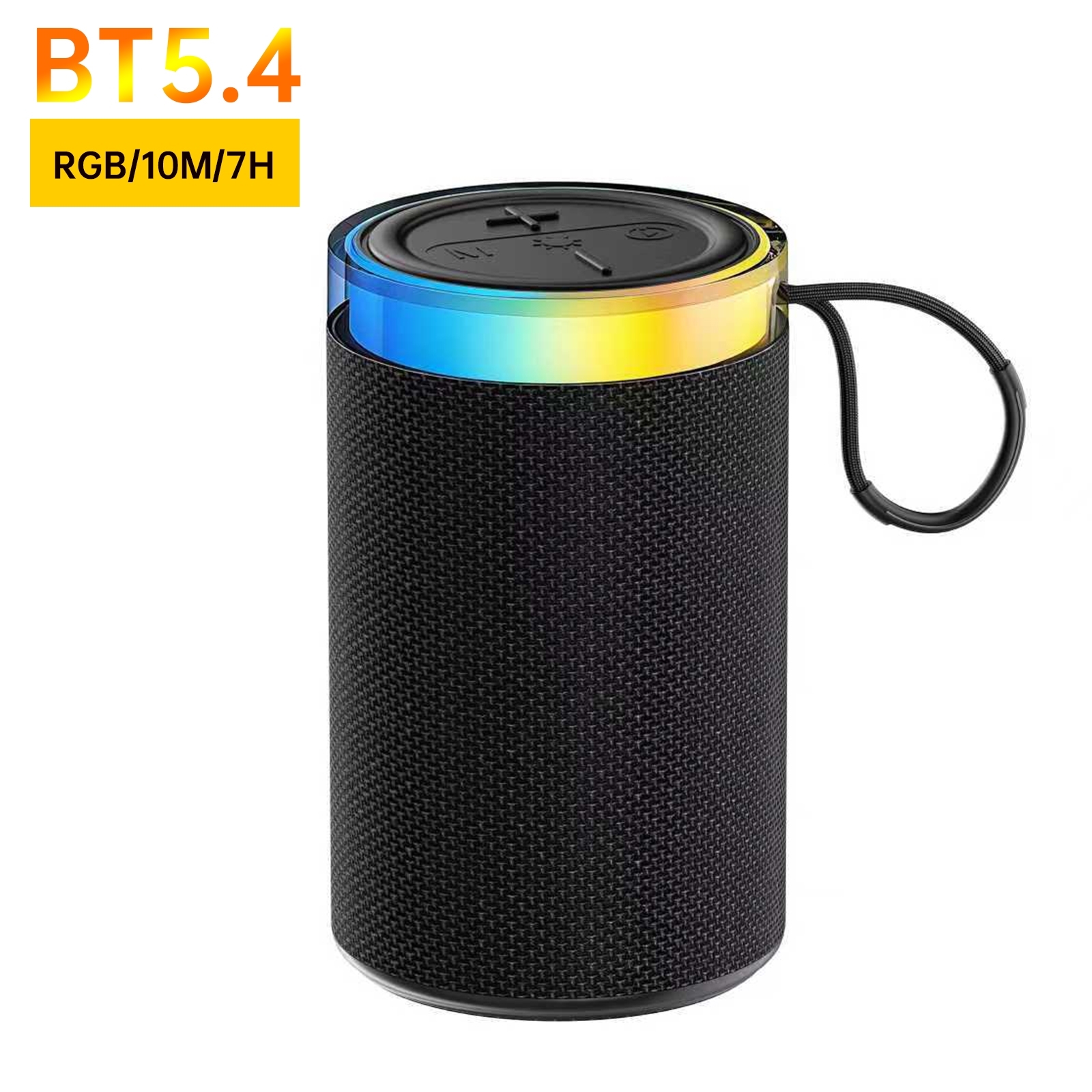 Aspor A681 10W Αδιάβροχο Ηχείο Bluetooth με Διάρκεια Μπαταρίας έως 5 ώρες - Μαύρο