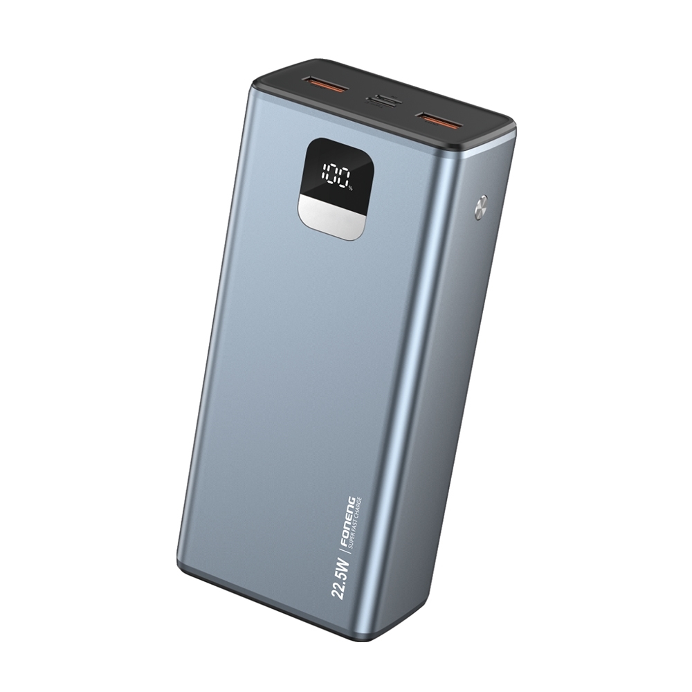 Foneng GT300 30000 mAh Power Bank With 3 Outputs 22.5W Power Delivery - Γκρί