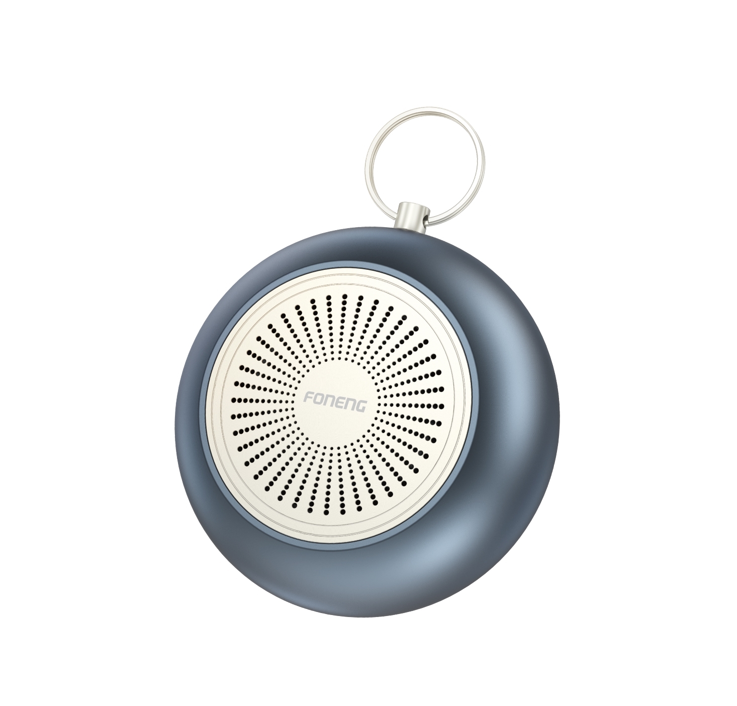 Foneng M1 Mini Portable IP67 Waterproof Metal Bluetooth Speaker - Μπλε-γκρι