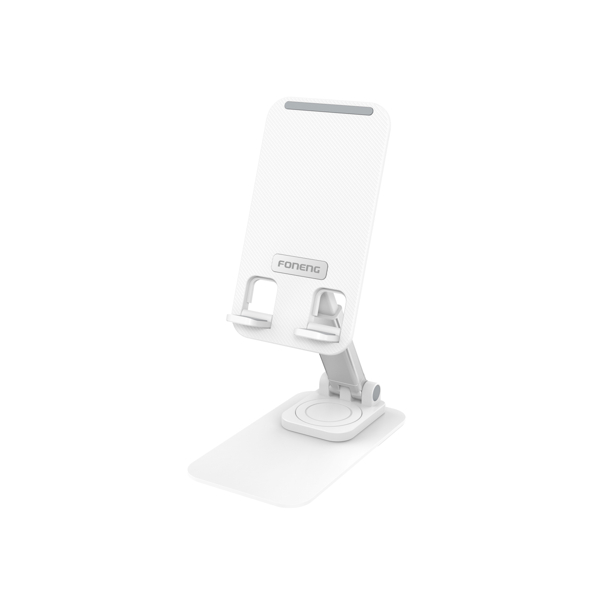 Foneng CP125 Metal Foldable Rotatable Desktop Phone Holder - Λευκό
