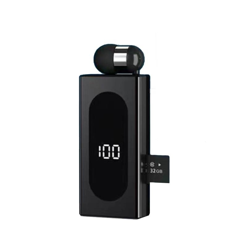 KouVolsen KOS-230544 Ασύρματα Ακουστικά Earphone Clip-On Wireless Headset - Μαύρο