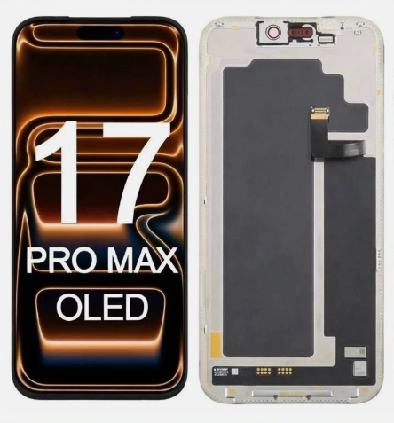 Soft OLED Full HD IC Οθόνη LCD με Μηχανισμό Αφής για iPhone 17 pro Max - Χρώμα: Μαύρο