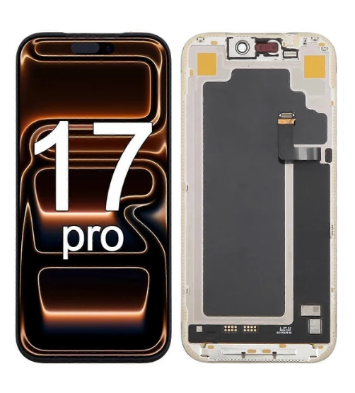 Soft OLED Full HD IC Οθόνη LCD με Μηχανισμό Αφής για iPhone 17 pro - Χρώμα: Μαύρο