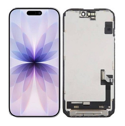Soft OLED Full HD IC Οθόνη LCD με Μηχανισμό Αφής για iPhone 17 - Χρώμα: Μαύρο