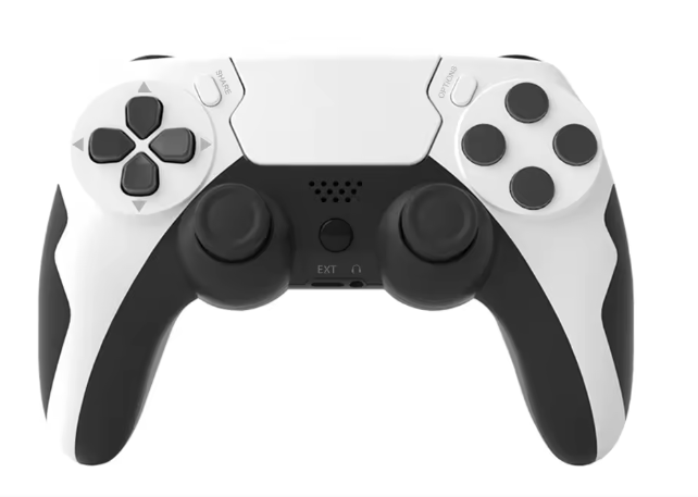GAMINJA Επαγγελματικό Ασύρματο Χειριστήριο Bluetooth για PS4 με Hall Effect Joysticks, Γυροσκόπιο 6 Αξόνων & Διπλή Δόνηση (OEM/ODM)(λευκό)