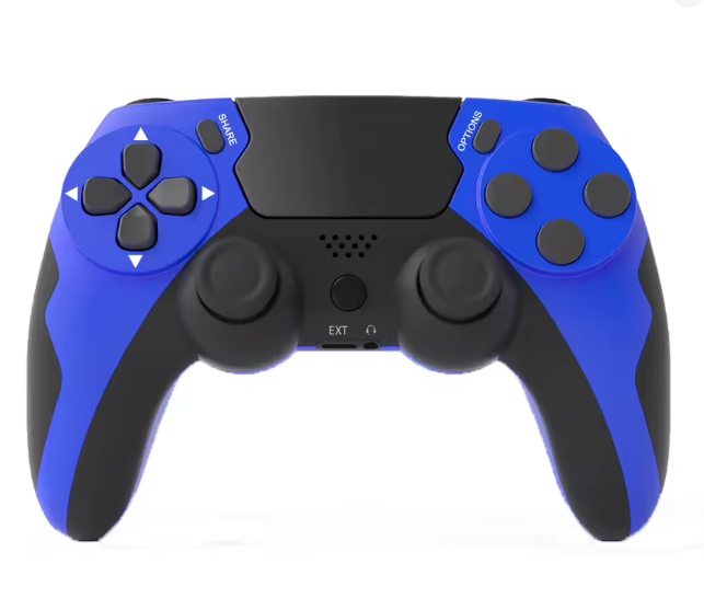 GAMINJA Επαγγελματικό Ασύρματο Χειριστήριο Bluetooth για PS4 με Hall Effect Joysticks, Γυροσκόπιο 6 Αξόνων & Διπλή Δόνηση (OEM/ODM)(μπλε)