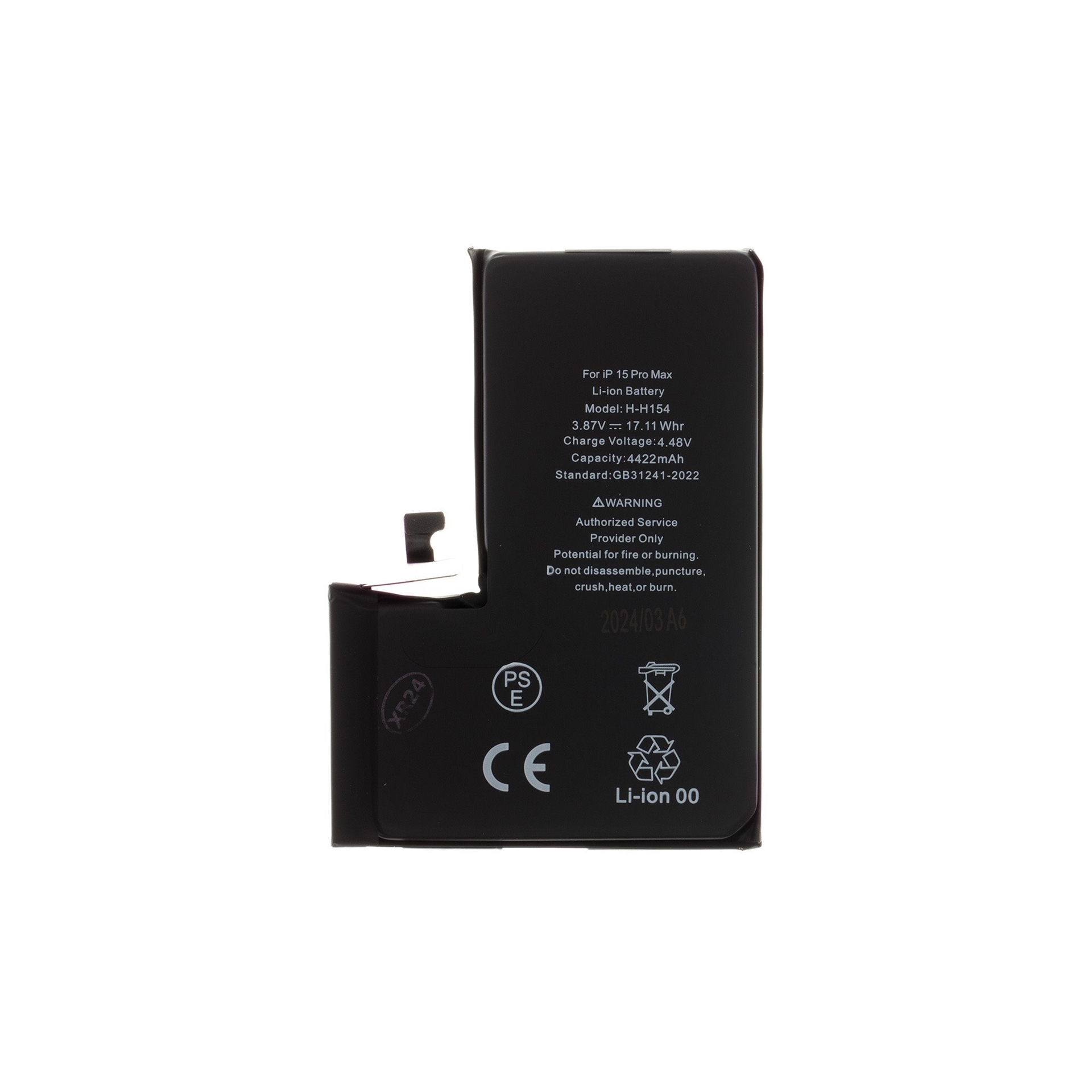 PRIO Διαγνώσιμη Μπαταρία Αντικατάστασης για iPhone 15 Pro Max – 4422 mAh Μπαταρία Li-Ion Polymer