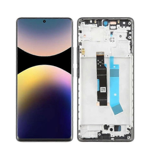 OLED Full HD Οθόνη LCD με Μηχανισμό Αφής και Πλαίσιο για Xiaomi Redmi Note 14 Pro 4G - Χρώμα: Μαύρο